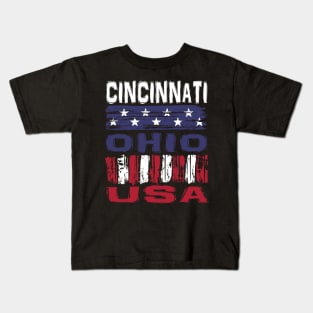 Cincinnati Ohio USA T-Shirt Kids T-Shirt